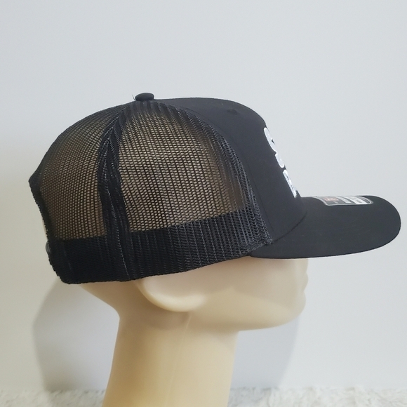 NWT Richardson Style 112 Sand Bagger Black Mesh Trucker Hat Cap - Picture 8 of 14